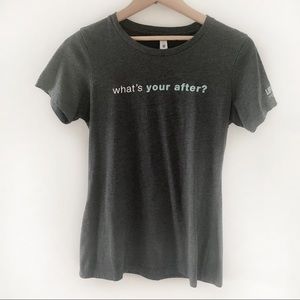 Next Level Apparel “What’s your after” Grey Tshirt